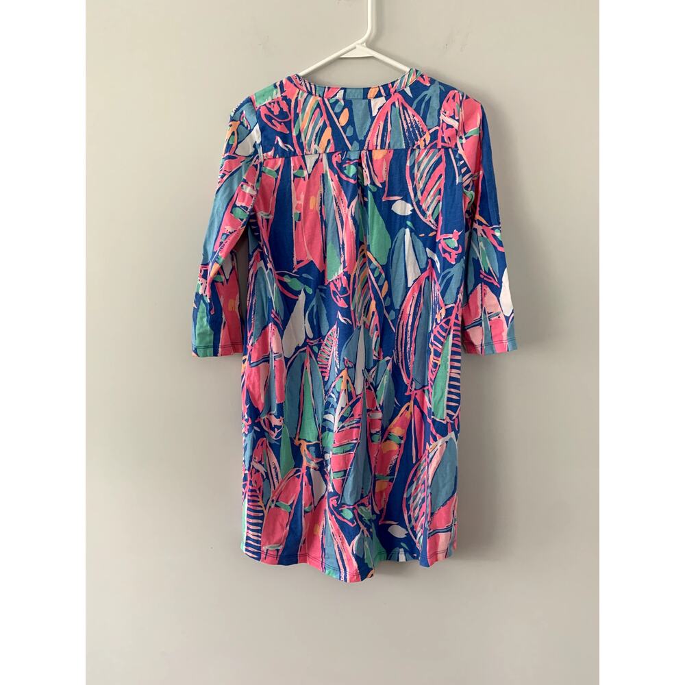 Lilly Pulitzer Ali Cotton Dress Out to Sea Boats Size XS